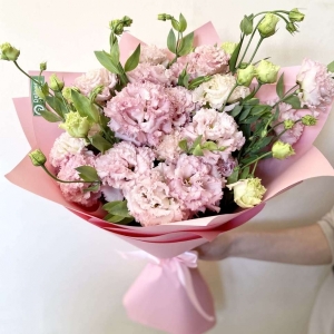  Kemer Çiçek - Pembe Lisyantus Buketi