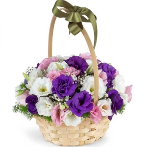 Kemer Çiçek - Sepette Şık Lisyantus Aranjman