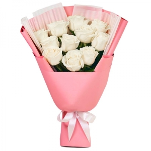  Kemer Çiçek Gönder - 11 Beyaz gül